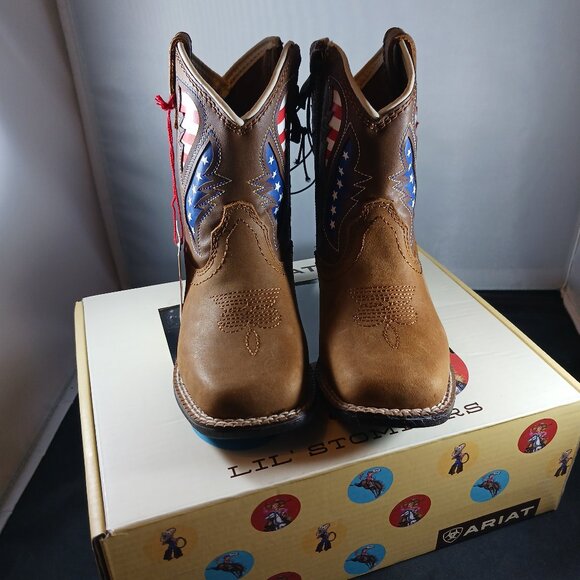 Ariat Baby Boy Western Boot size 5 Little Stompers George Boot - Picture 2 of 12